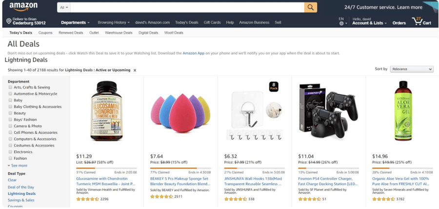 Amazon pricing